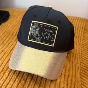 Disney Paris Black and Gold Cap